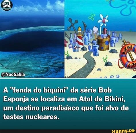 fenda do biquíni na vida real|Bob Esponja: teoria da origem radioativa pode ser verdadeira